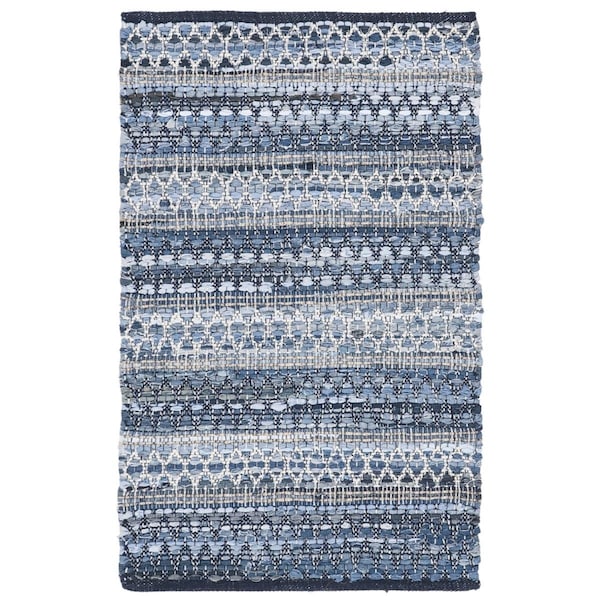Safavieh Montauk Rustic Rectangle Hand Woven Rugs, Blue - 5 x 8 ft. MTK419L-5 - main